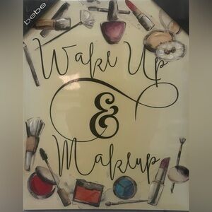 New- Bebe Makeup printed canvas